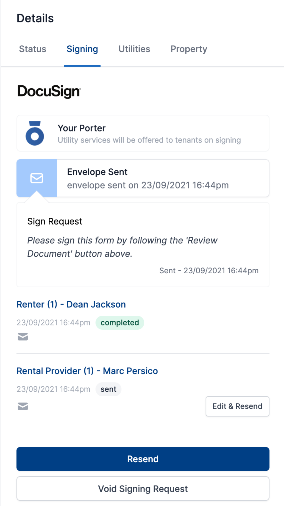 docusign electronic signature real estate contracts